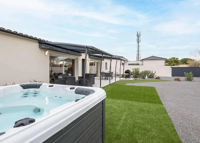 T4 Climatisee Avec Jardin, Jacuzzi Et Free Wifi A 600 M De La - Fr-1-423-234 * 아그