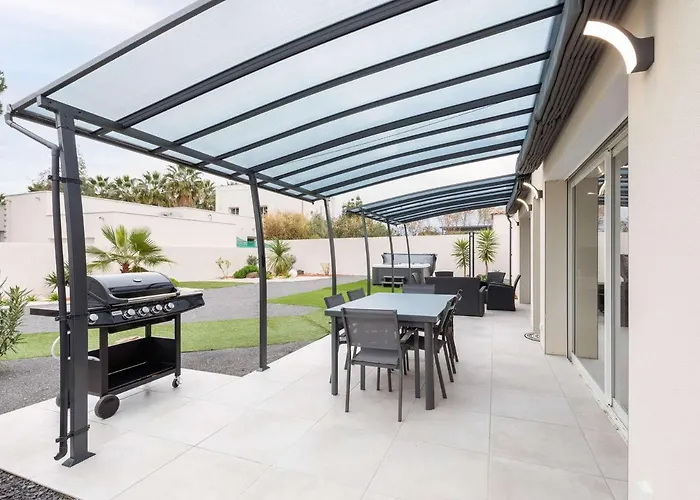 T4 Climatisee Avec Jardin, Jacuzzi Et Free Wifi A 600 M De La - Fr-1-423-234 아그